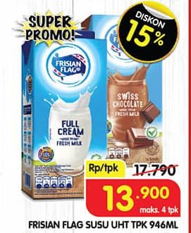 Promo Harga Frisian Flag Susu UHT Purefarm 946 ml - Superindo