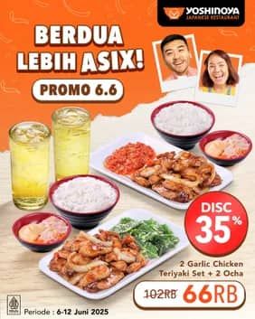 Promo Harga Berdua Lebih Asix  - Yoshinoya