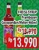 Promo Harga Freiss Syrup Cocopandan, Frambozen, Melon 500 ml - Hypermart