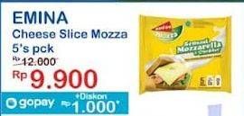 Promo Harga Emina Cheese Slice Mozza 75 gr - Indomaret