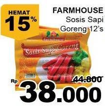 Promo Harga FARMHOUSE Sosis Sapi Goreng 12 pcs - Giant