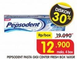 Promo Harga PEPSODENT Pasta Gigi Center Fresh 160 gr - Superindo