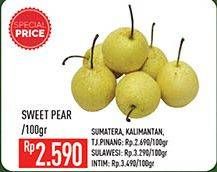 Promo Harga Pear Sweet per 100 gr - Hypermart