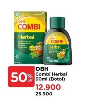 Promo Harga Obh Combi Herbal 60 ml - Watsons