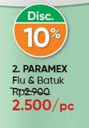 Promo Harga PARAMEX Flu Dan Batuk 4 pcs - Guardian