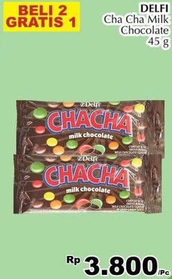 Promo Harga DELFI CHA CHA Chocolate 40 gr - Giant