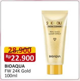 Promo Harga BIOAQUA 24K Gold Facial Wash 100 ml - Alfamart