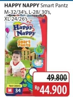 Promo Harga Happy Nappy Smart Pantz Diaper M32, M34, L28, L30, XL24, XL26 24 pcs - Alfamidi