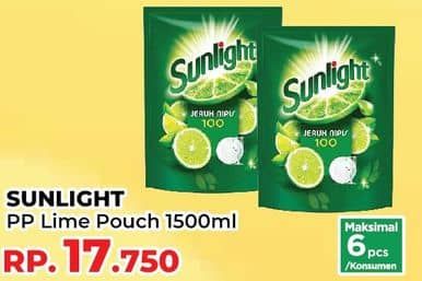 Promo Harga Sunlight Pencuci Piring Jeruk Nipis 100 1500 ml - Yogya