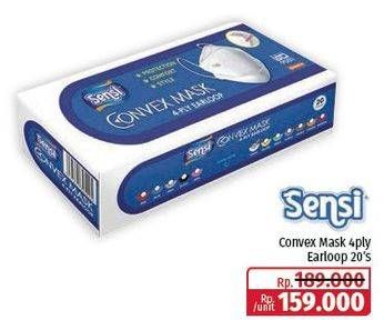 Promo Harga Sensi Convex Mask Earloop 20 pcs - Lotte Grosir