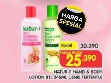 Promo Harga NATUR-E Hand Body Lotion Daily Nourishing Jenis Tertentu 245 ml - Superindo