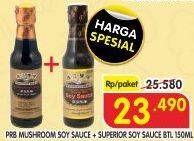Promo Harga PRB Kecap Jamur, Superior Soy 150 ml - Superindo