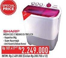 Promo Harga Sharp ES-T85CR | Washing Machine CL  - Hypermart