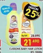Promo Harga Cussons Baby Hair Lotion All Variants 100 ml - Superindo