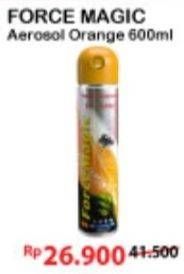 Promo Harga FORCE MAGIC Insektisida Spray Orange 600 ml - Alfamart