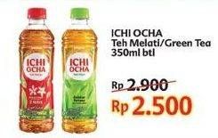 Promo Harga ICHI OCHA Minuman Teh Melati, Green Tea 350 ml - Indomaret