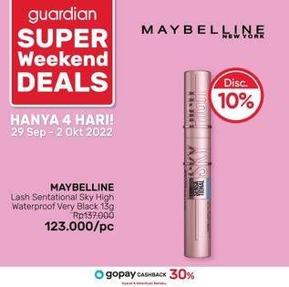 Promo Harga Maybelline Sky High Waterproof Mascara  - Guardian