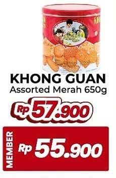 Promo Harga Khong Guan Assorted Biscuit Red Mini 650 gr - Yogya