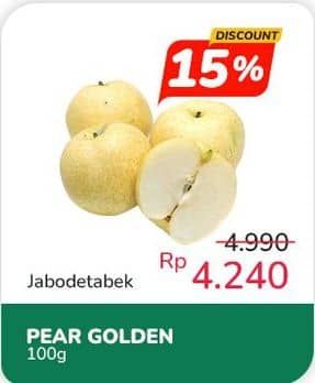 Promo Harga Pear Golden per 100 gr - Indomaret