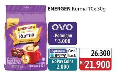 Promo Harga Energen Cereal Instant Kurma per 10 sachet 30 gr - Alfamidi