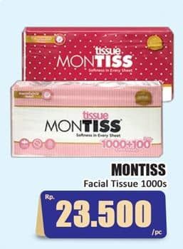 Promo Harga Montiss Facial Tissue 1000 sheet - Hari Hari