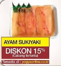 Promo Harga Ayam Sukiyaki per 100 gr - Yogya