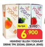 Promo Harga HEAVENLY BLUSH Yoghurt Drink All Variants 200 ml - Superindo