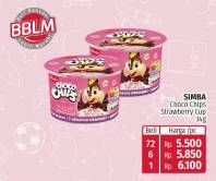 Promo Harga Simba Cereal Choco Chips Susu Strawberry 34 gr - Lotte Grosir