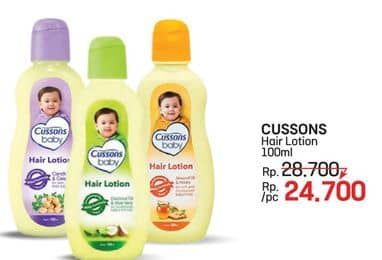 Promo Harga Cussons Baby Hair Lotion 100 ml - LotteMart