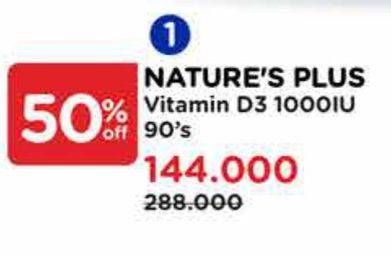 Natures Plus Vitamin D3 1000IU