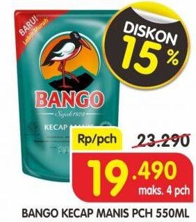 Promo Harga BANGO Kecap Manis 550 ml - Superindo