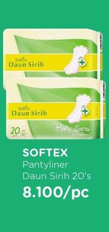 Promo Harga Softex Pantyliner Daun Sirih Regular 20 pcs - Watsons