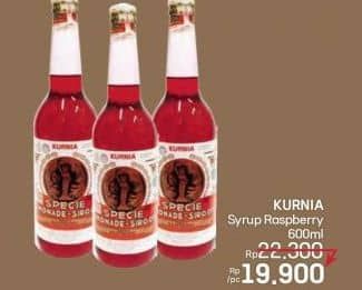 Promo Harga Kurnia Sirup Raspberry 630 ml - LotteMart