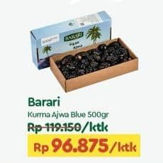 Promo Harga Barari Kurma Ajwa 500 gr - TIP TOP