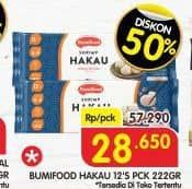 Bumifood Hakau 222 gr Diskon 49%, Harga Promo Rp28.650, Harga Normal Rp57.290, Toko Tertentu