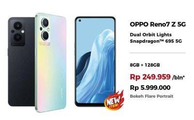 Promo Harga OPPO Reno7 Z 5G 8GB + 128GB  - Erafone