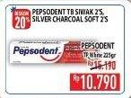 Promo Harga PEPSODENT Pasta Gigi Pencegah Gigi Berlubang White 225 gr - Hypermart