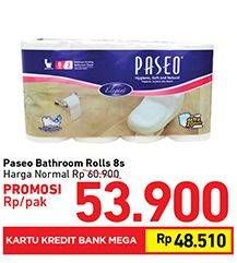 Promo Harga PASEO Toilet Tissue 8 roll - Carrefour