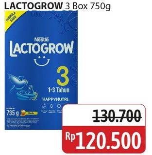 Promo Harga Lactogrow 3 Susu Pertumbuhan 750 gr - Alfamidi