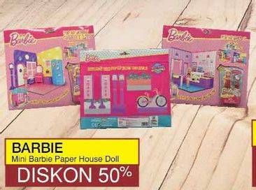 Promo Harga BARBIE Mini Barbie Paper House Doll  - Yogya