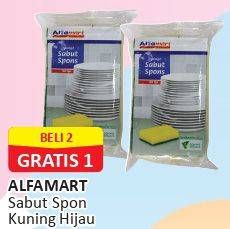 Promo Harga ALFAMART Sabut Spons Kuning Hijau 2 pcs - Alfamart