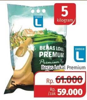 Promo Harga Choice L Beras Lokal Premium 5 kg - Lotte Grosir