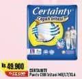 Promo Harga Certainty Adult Diapers Pants XL6, M8, L7 6 pcs - Alfamart