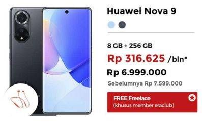 Promo Harga HUAWEI Nova 9 Smartphone 8 GB + 256 GB  - Erafone