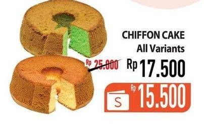 Promo Harga Chiffon Cake All Variants  - Hypermart