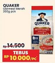 Promo Harga Quaker Oatmeal Instant 200 gr - Indomaret