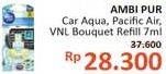 Promo Harga AMBIPUR Car Freshener Premium Clip Aqua, Pacific Air, Vanilla Bouquet 7 ml - Alfamidi