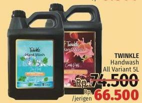 Promo Harga TWINKLE Hand Wash All Variants 5 ltr - LotteMart