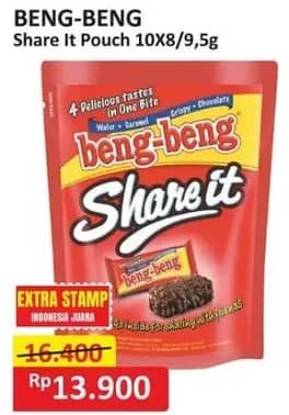 Promo Harga Beng-beng Share It per 10 pcs 9 gr - Alfamart