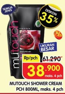 Promo Harga Mutouch Shower Cream All Variants 800 ml - Superindo